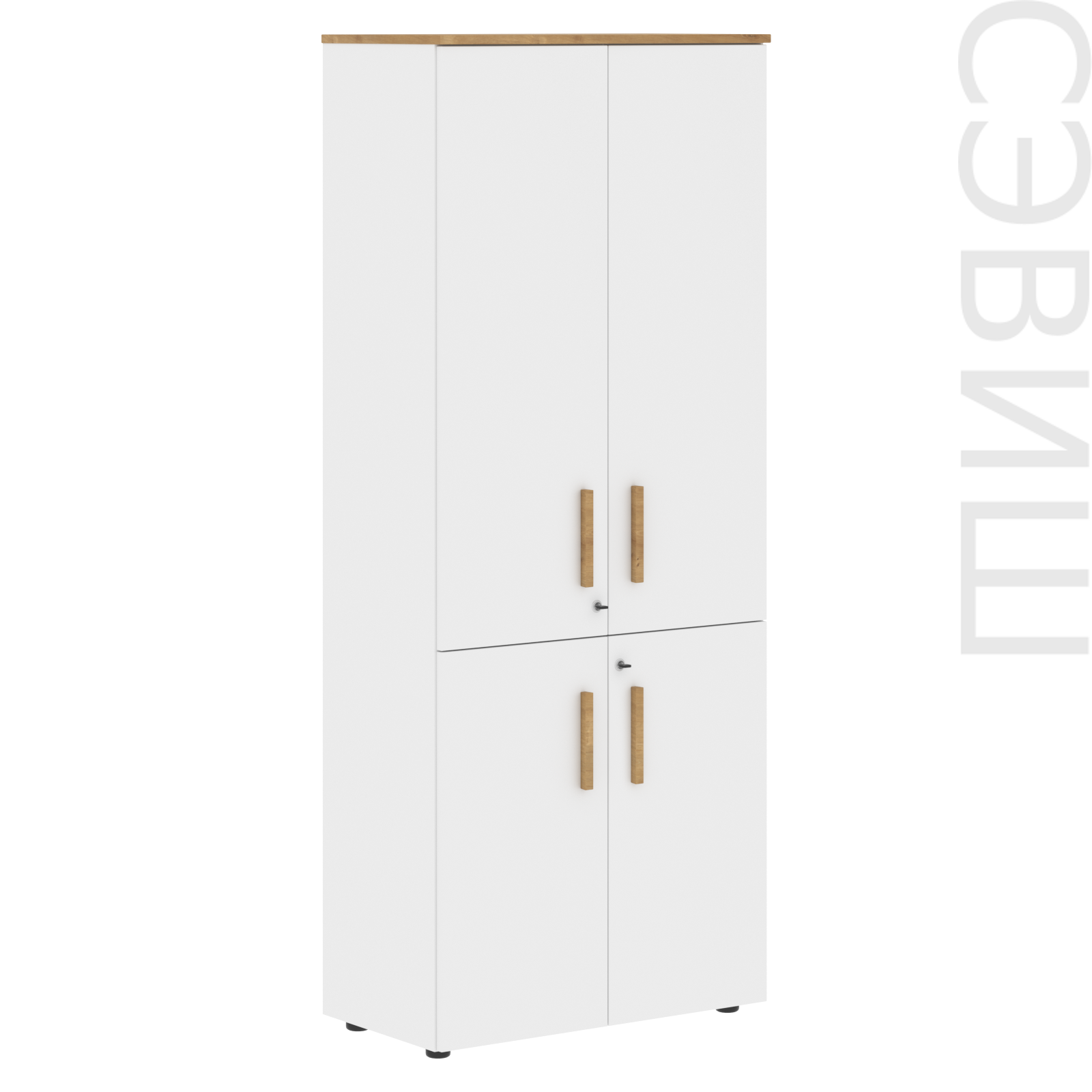 Шкаф с глухими средними и малыми дверьми FHC 80.3(Z)