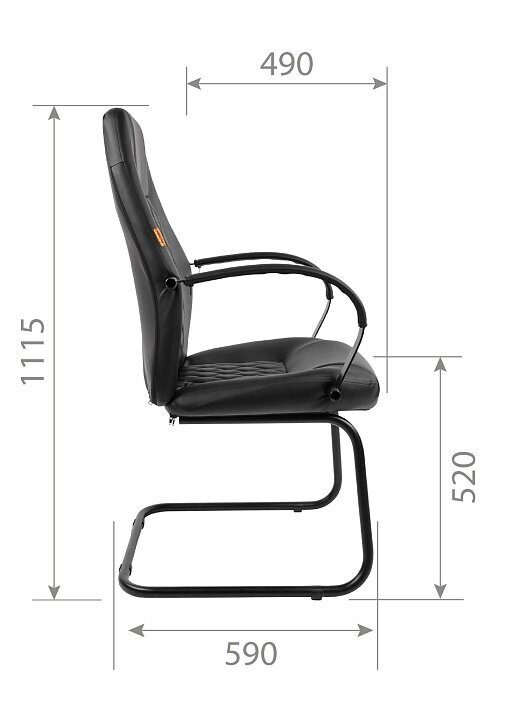 Офисное кресло CHAIRMAN 950V LT. экокожа, черный