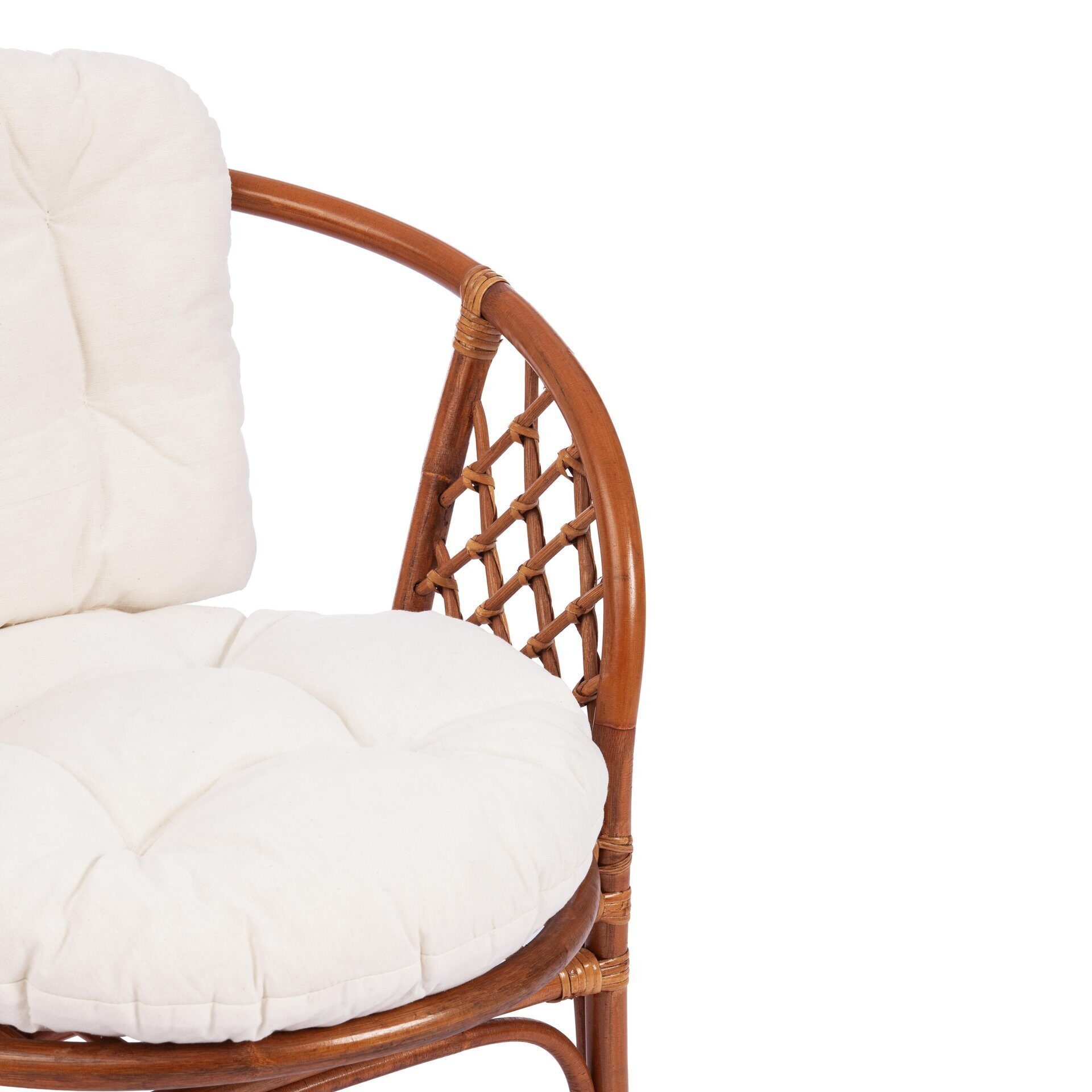 Комплект для отдыха "BAHAMA"(диван + 2 кресла + стол со стеклом)