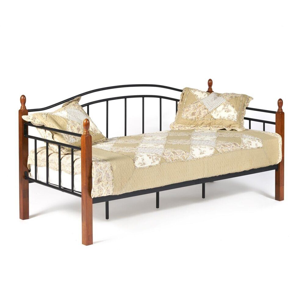 Кровать «Landler» + основание из деревянных ламелей (90 см x 200 см)