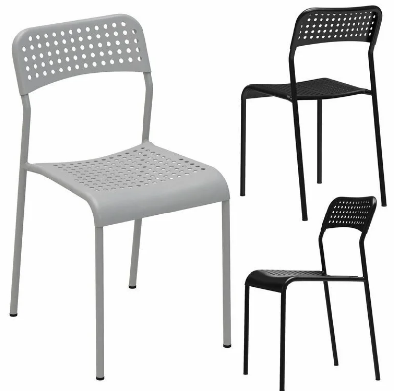 Комплект стульев АДДЕ  ADDE BLACK (8 ШТ)