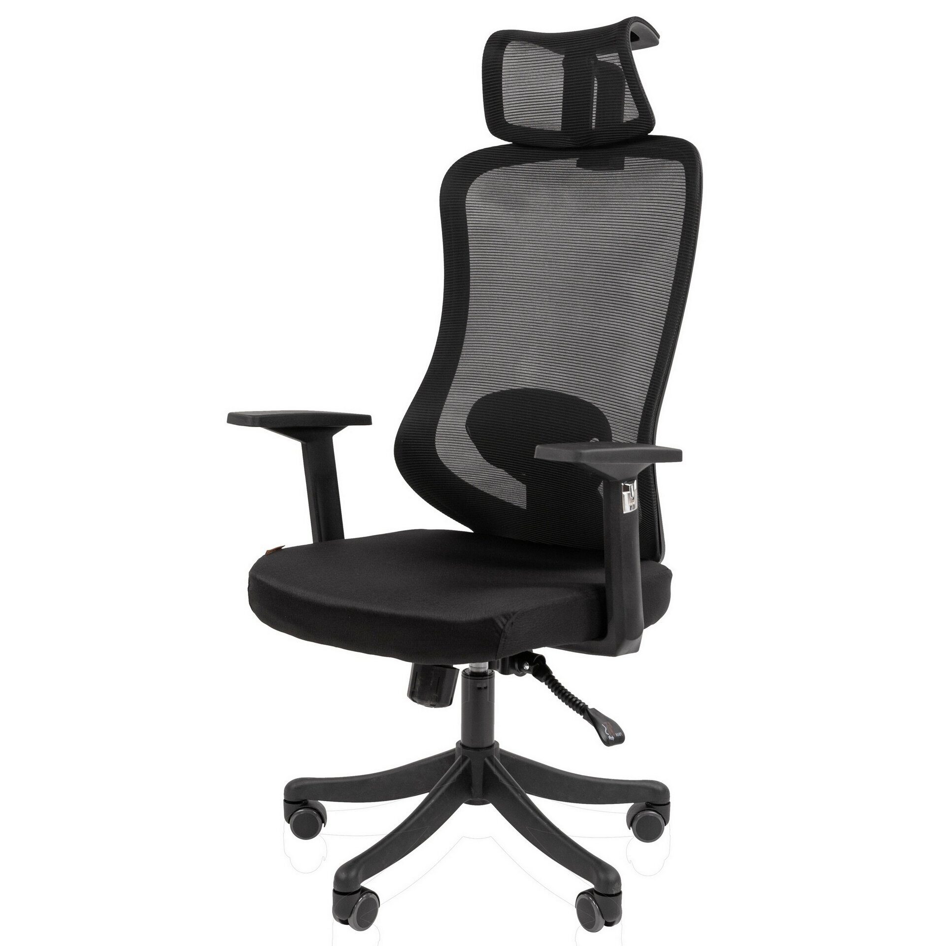 Офисное кресло CHAIRMAN CH563, ткань/сетка, черный
