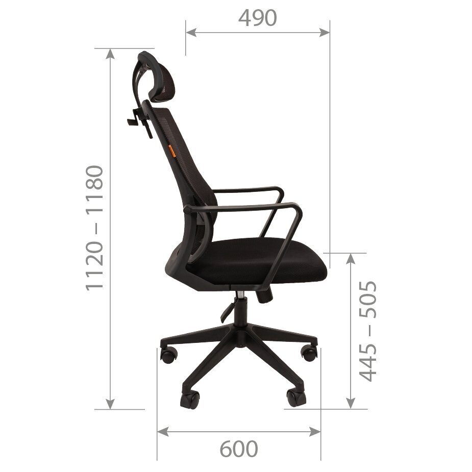 Офисное кресло CHAIRMAN 545, ткань/сетка