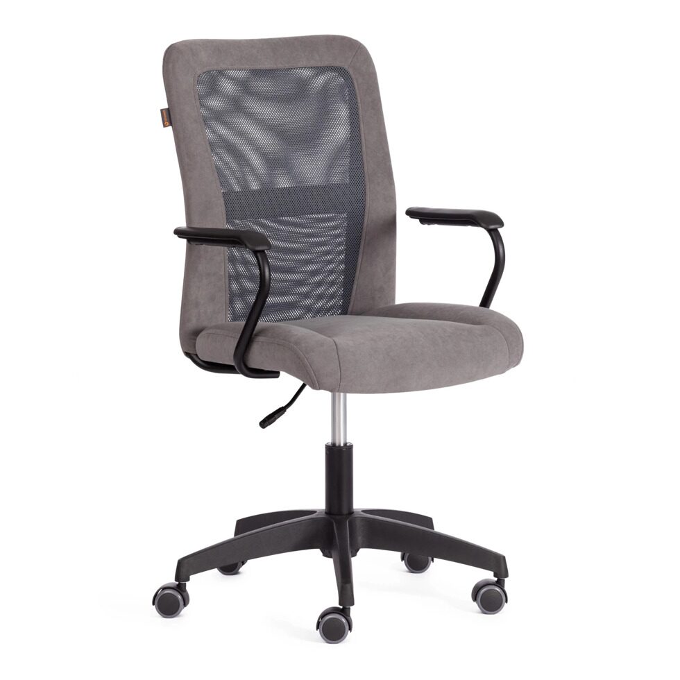 Кресло STAFF флок/ткань (цвет серый, черный)