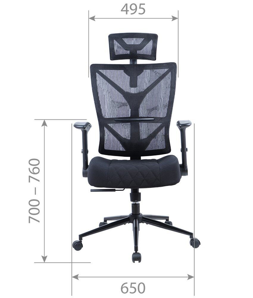 Офисное кресло CHAIRMAN CH566, ткань/сетка