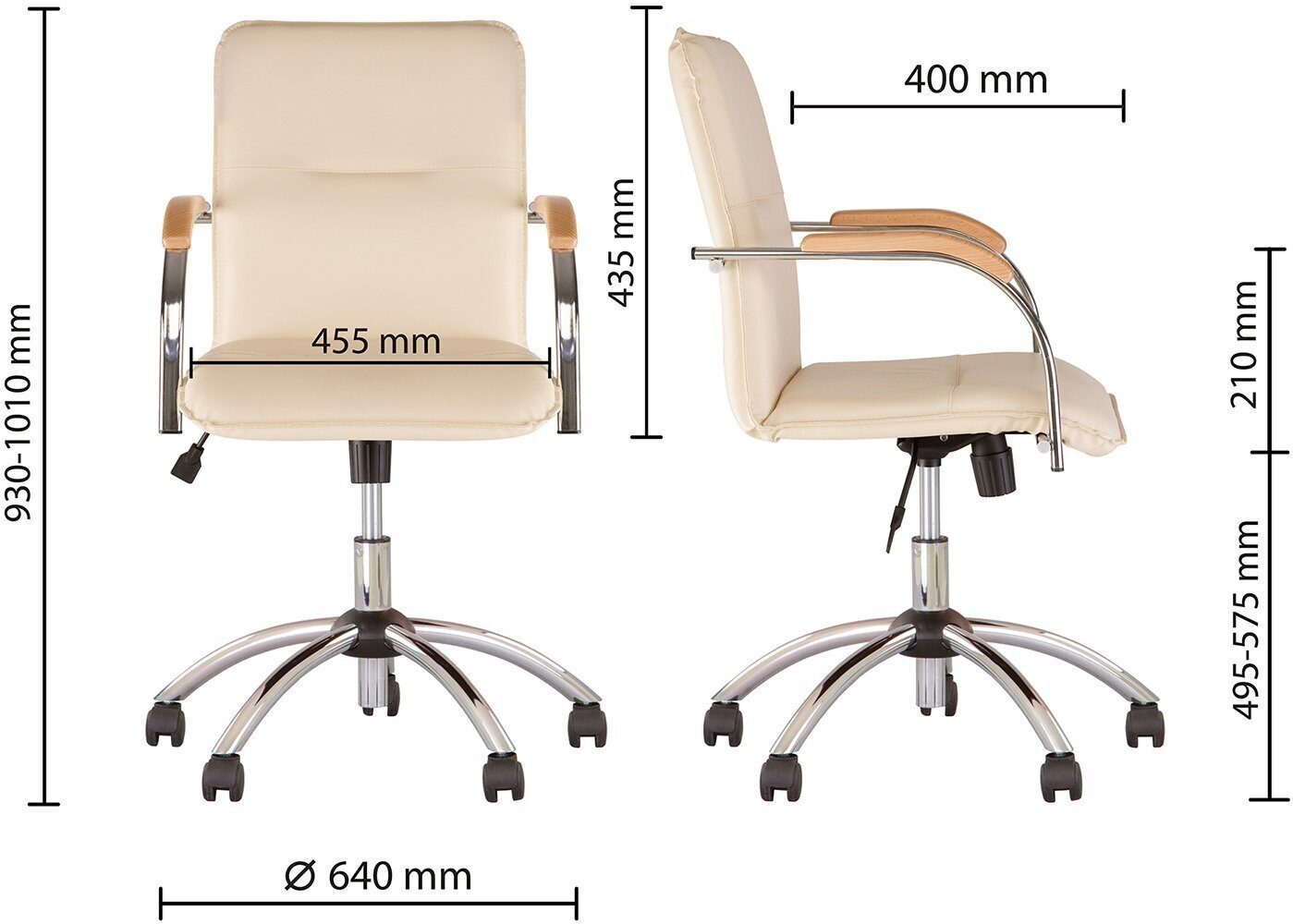 Офисное кресло Самба ХРОМ  GTP (эко кожа)