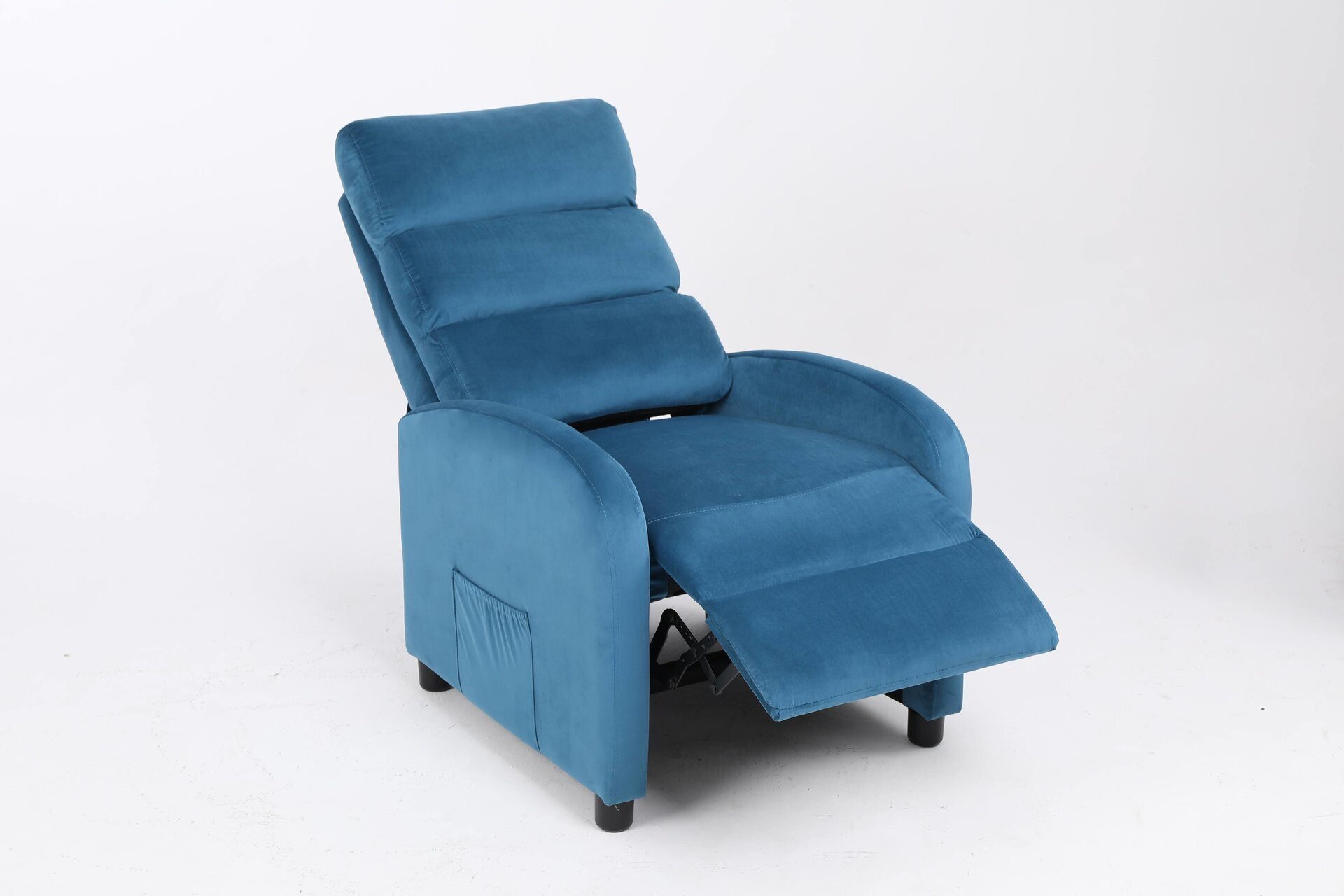 Кресло вибромассажное CALVIANO синий велюр